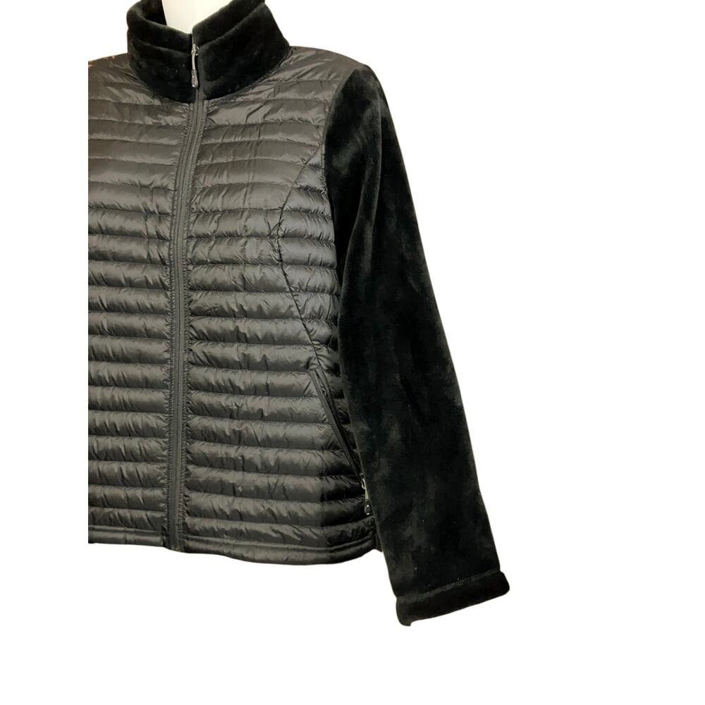 32 Degrees Heat Women's Black Ultra-Light Down Jacket Full Zip w/ Pockets Size M - Picture 4 of 11
